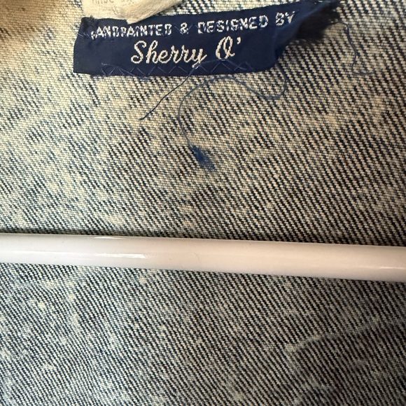 Vintage Acid Washed & Hand Painted Denim Duster Coat - Picture 7 of 7